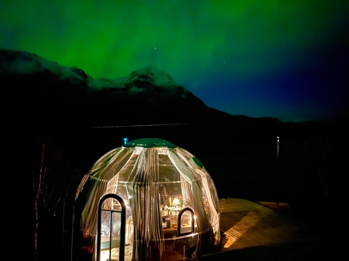 Lofoten Glampingdome Myrland 外观 照片