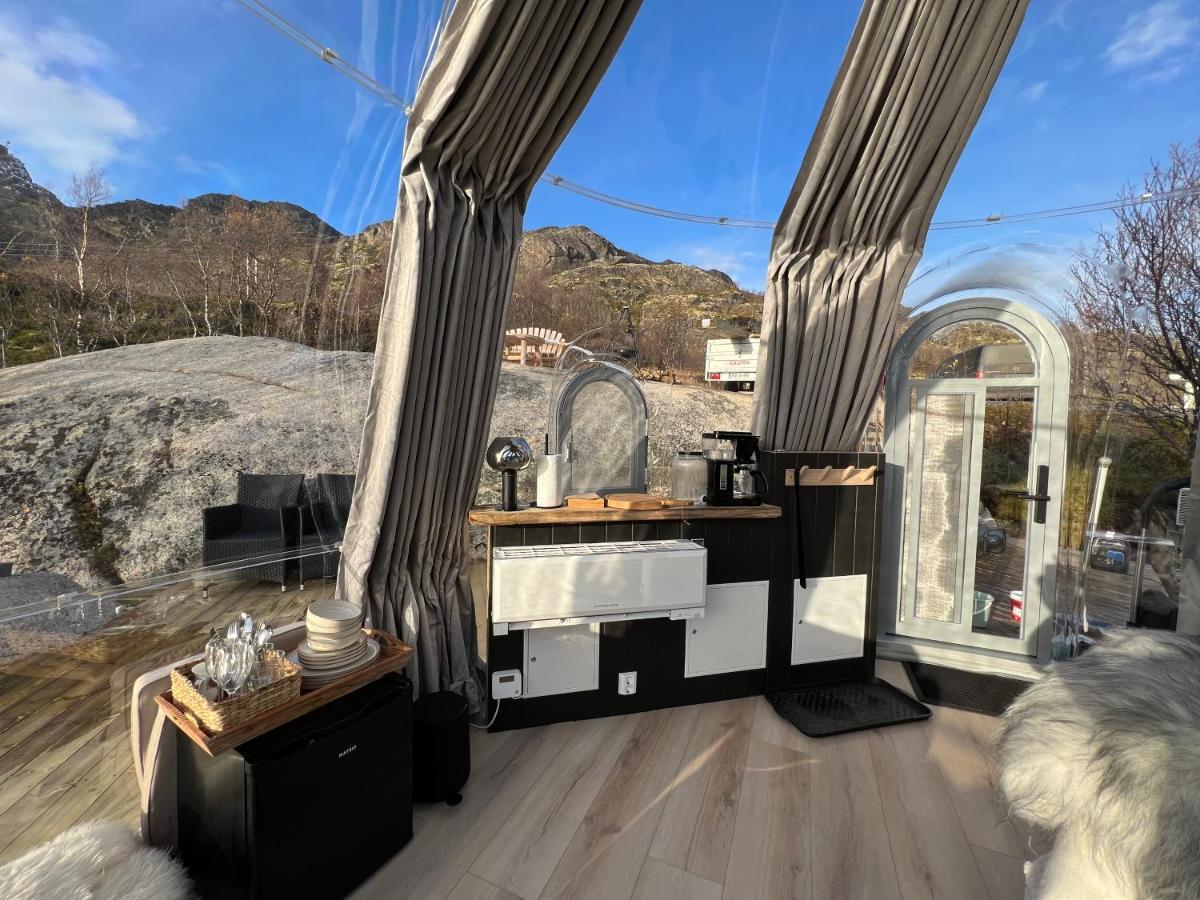 Lofoten Glampingdome Myrland 外观 照片