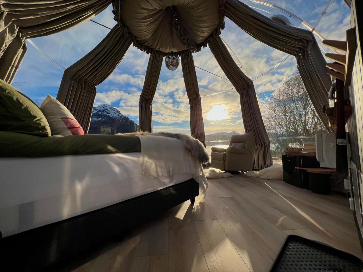 Lofoten Glampingdome Myrland 外观 照片