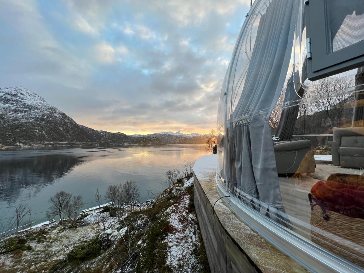 Lofoten Glampingdome Myrland 外观 照片