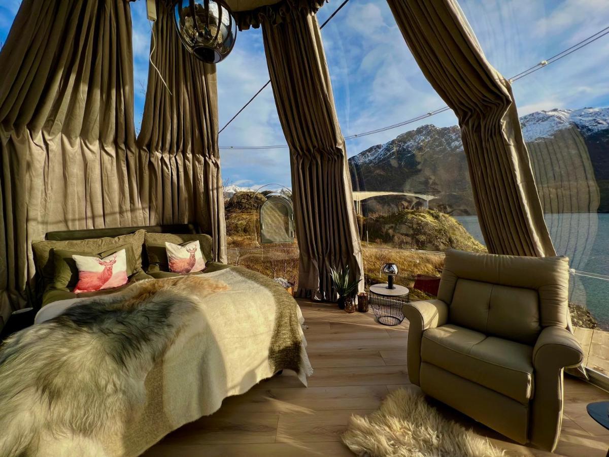 Lofoten Glampingdome Myrland 外观 照片