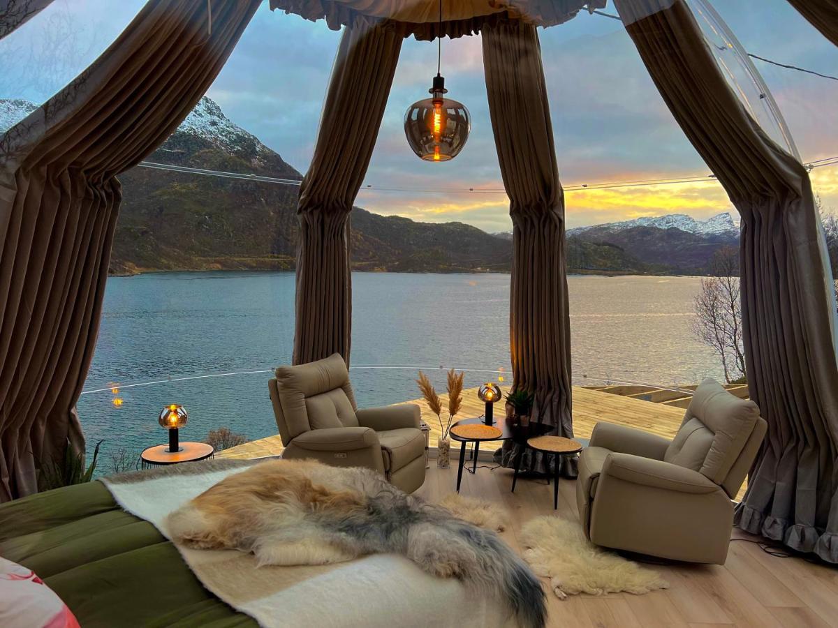 Lofoten Glampingdome Myrland 外观 照片
