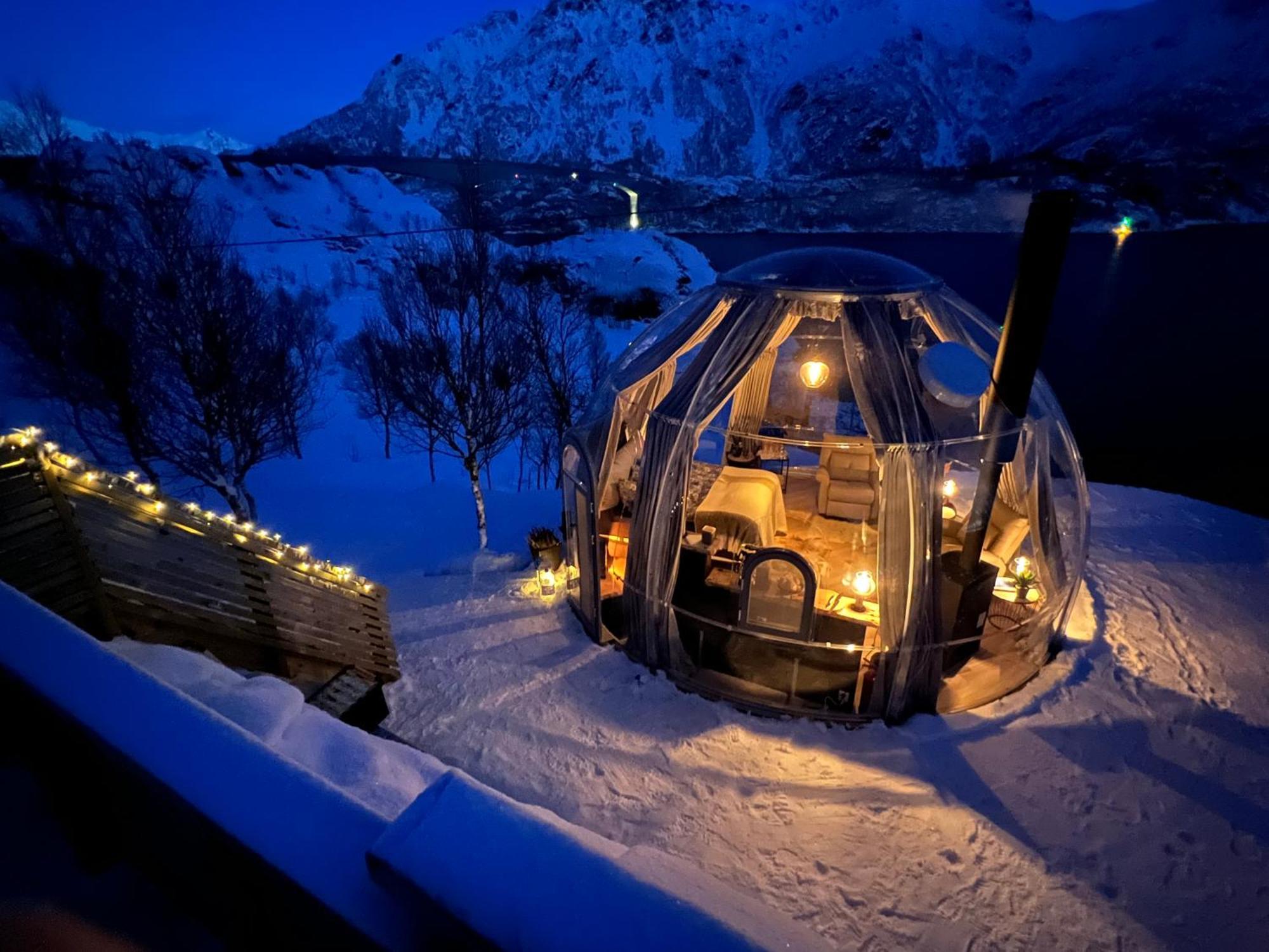 Lofoten Glampingdome Myrland 外观 照片