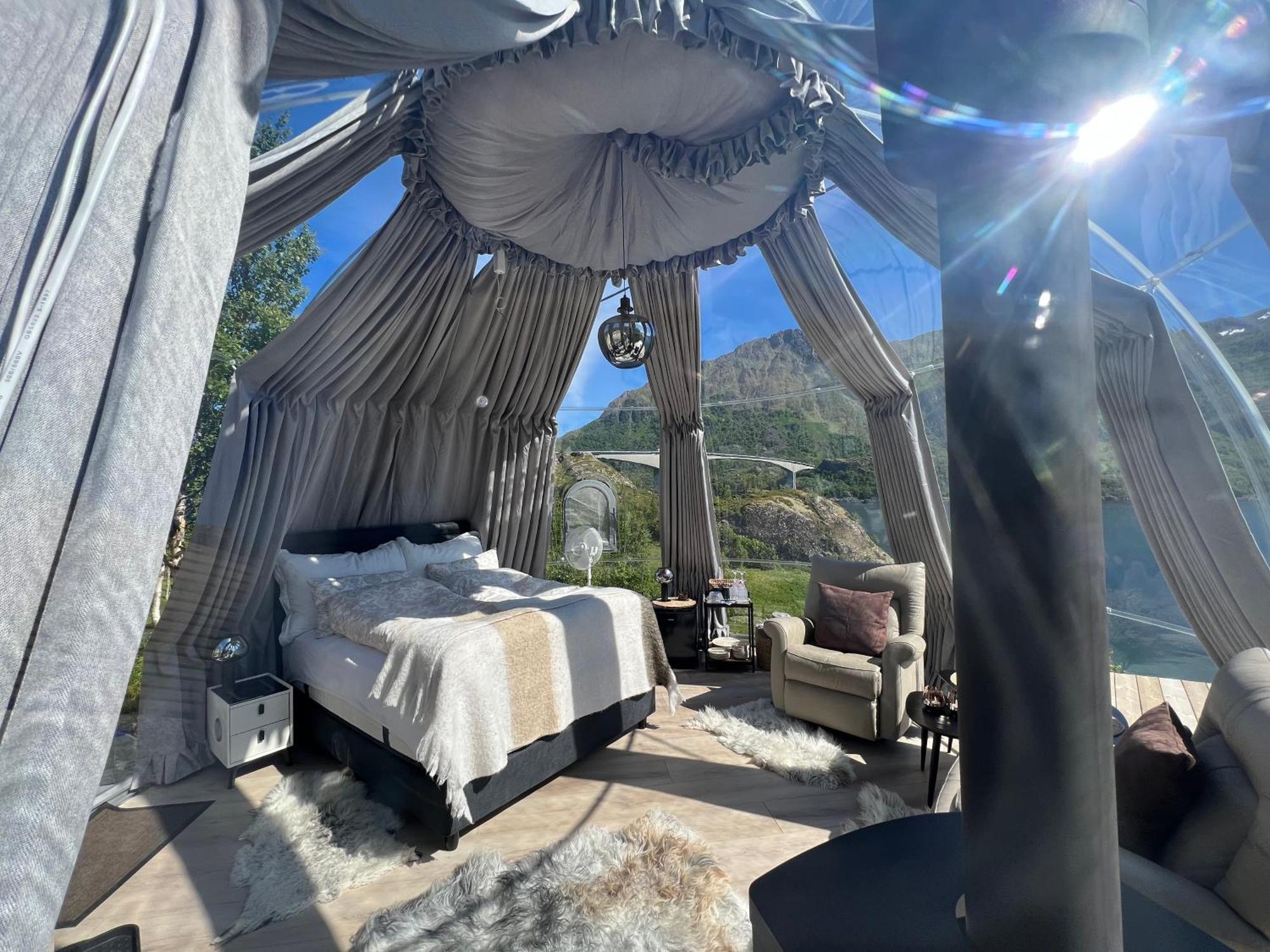 Lofoten Glampingdome Myrland 外观 照片