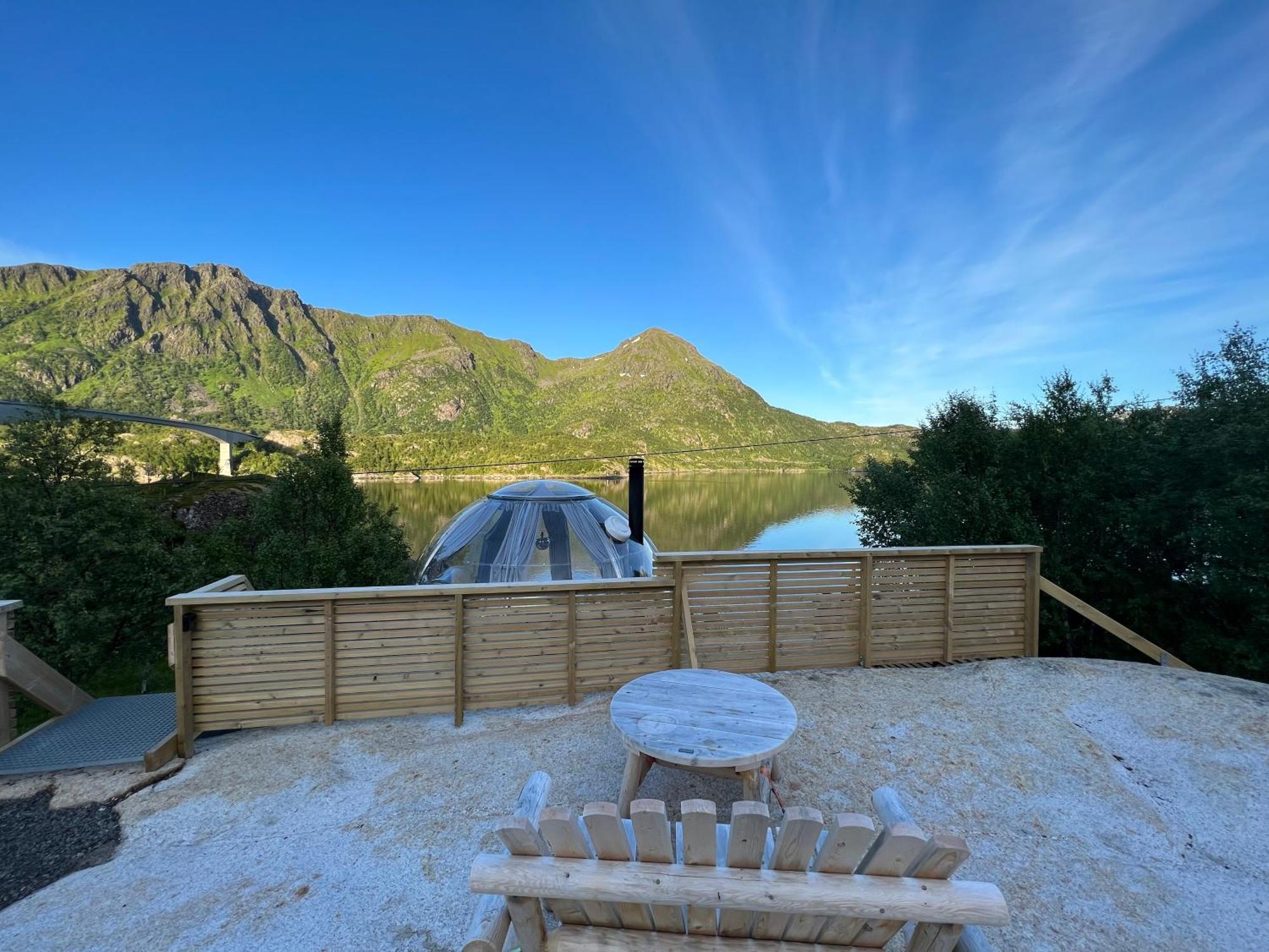 Lofoten Glampingdome Myrland 外观 照片