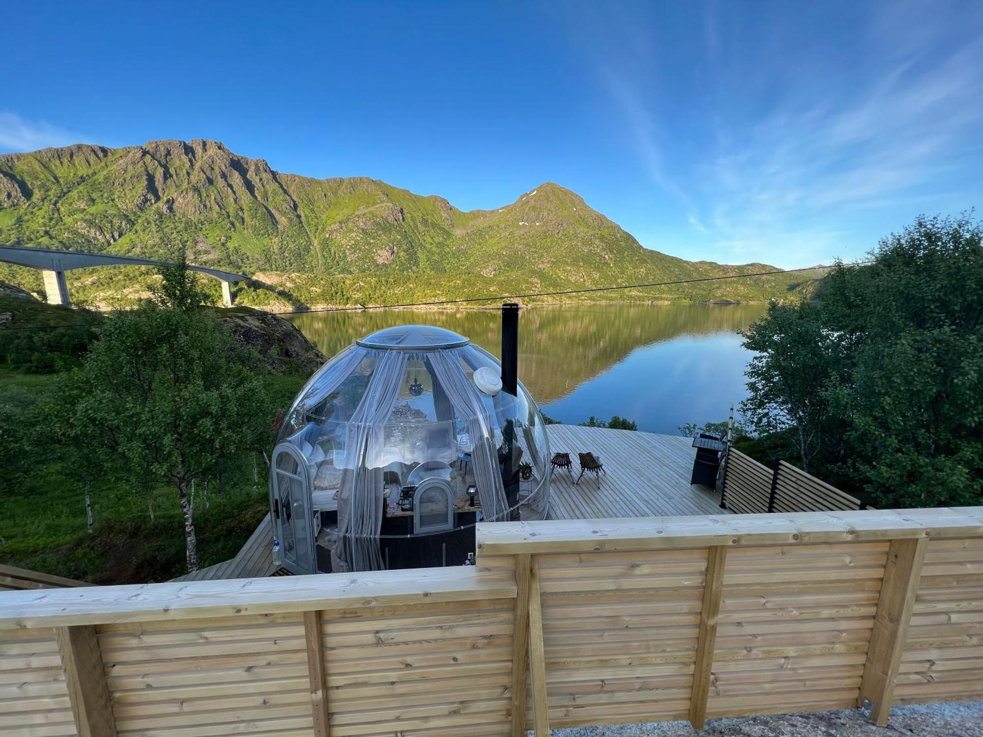 Lofoten Glampingdome Myrland 外观 照片